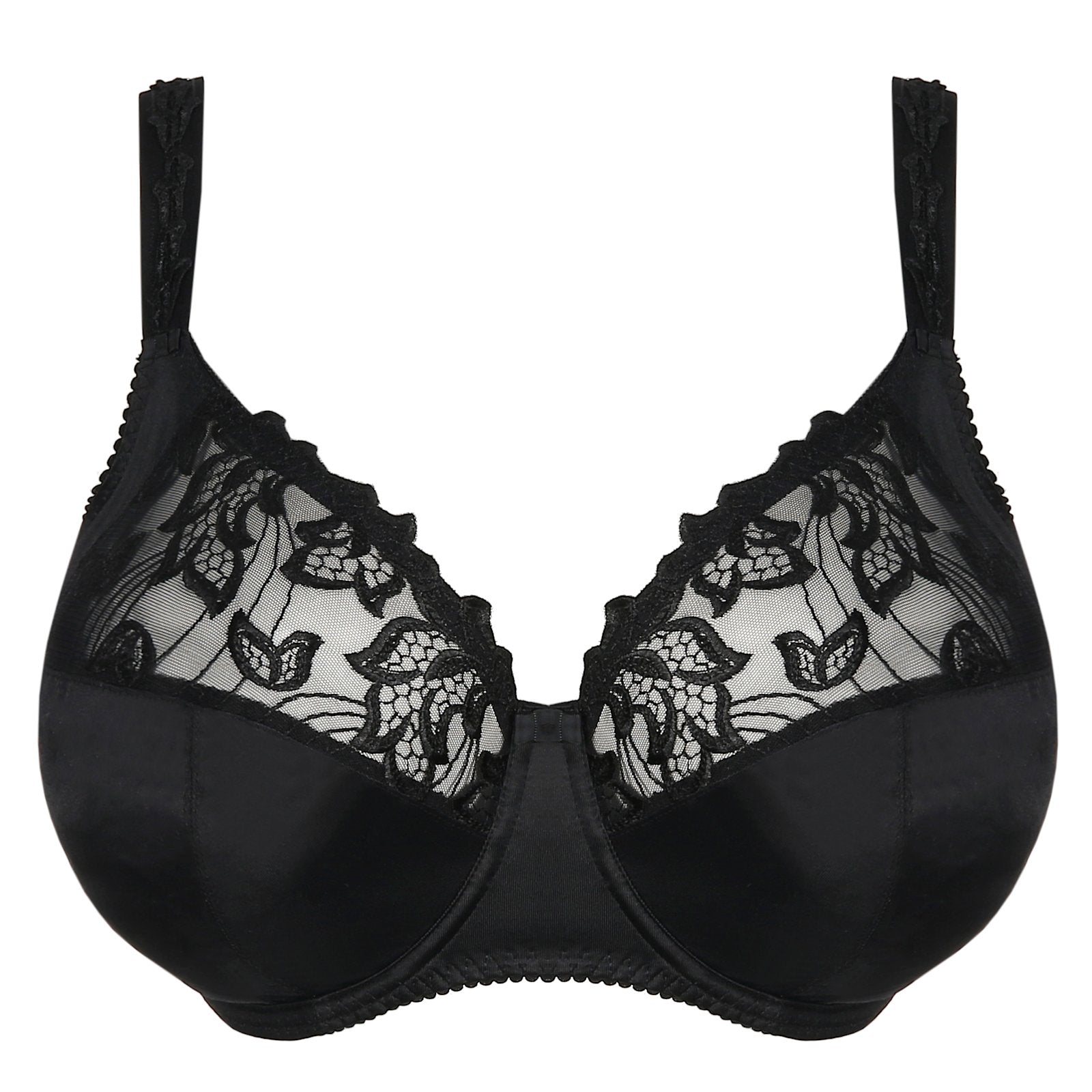 PrimaDonna Deauville Full Cup Bra flat lay in Black