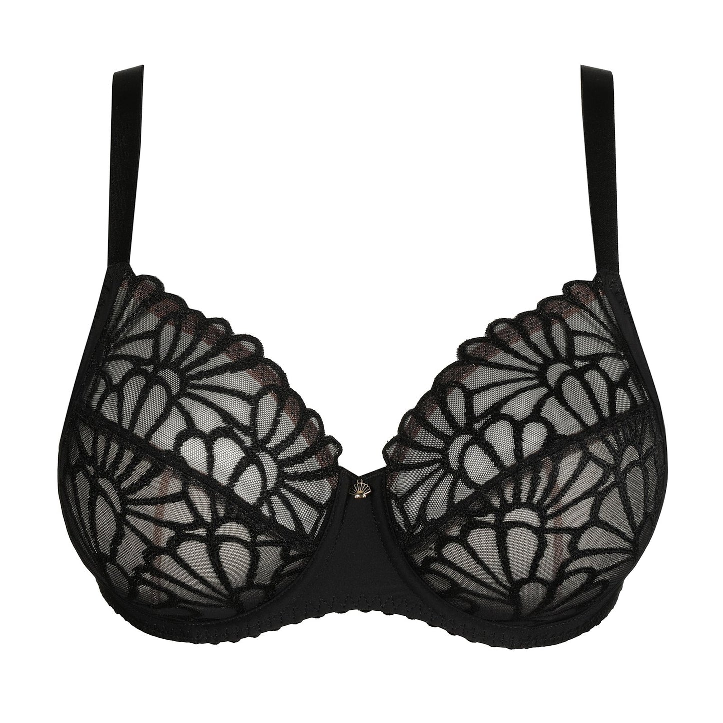 PrimaDonna Gallipoli Full Cup Bra flat lay in Black
