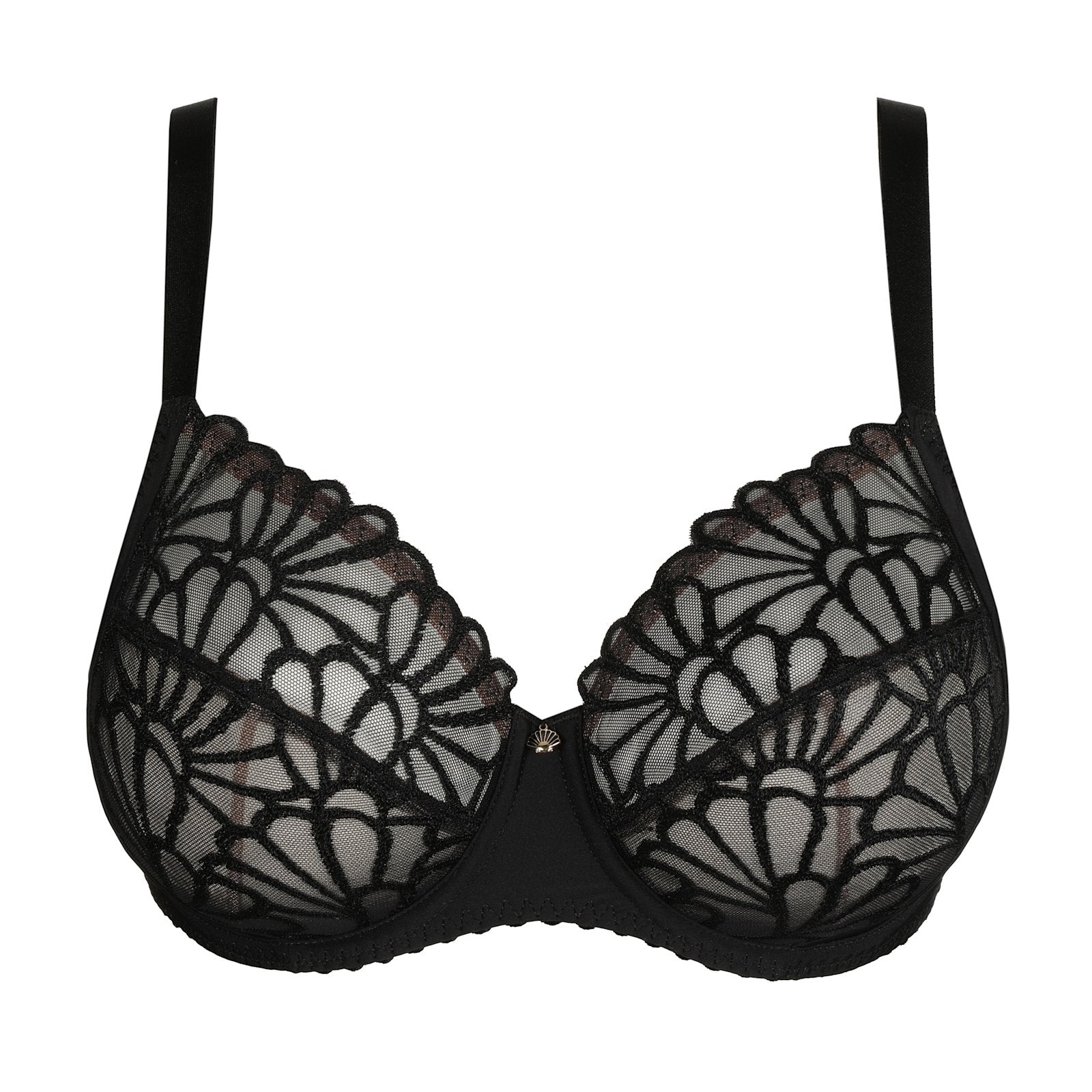 PrimaDonna Gallipoli Full Cup Bra flat lay in Black