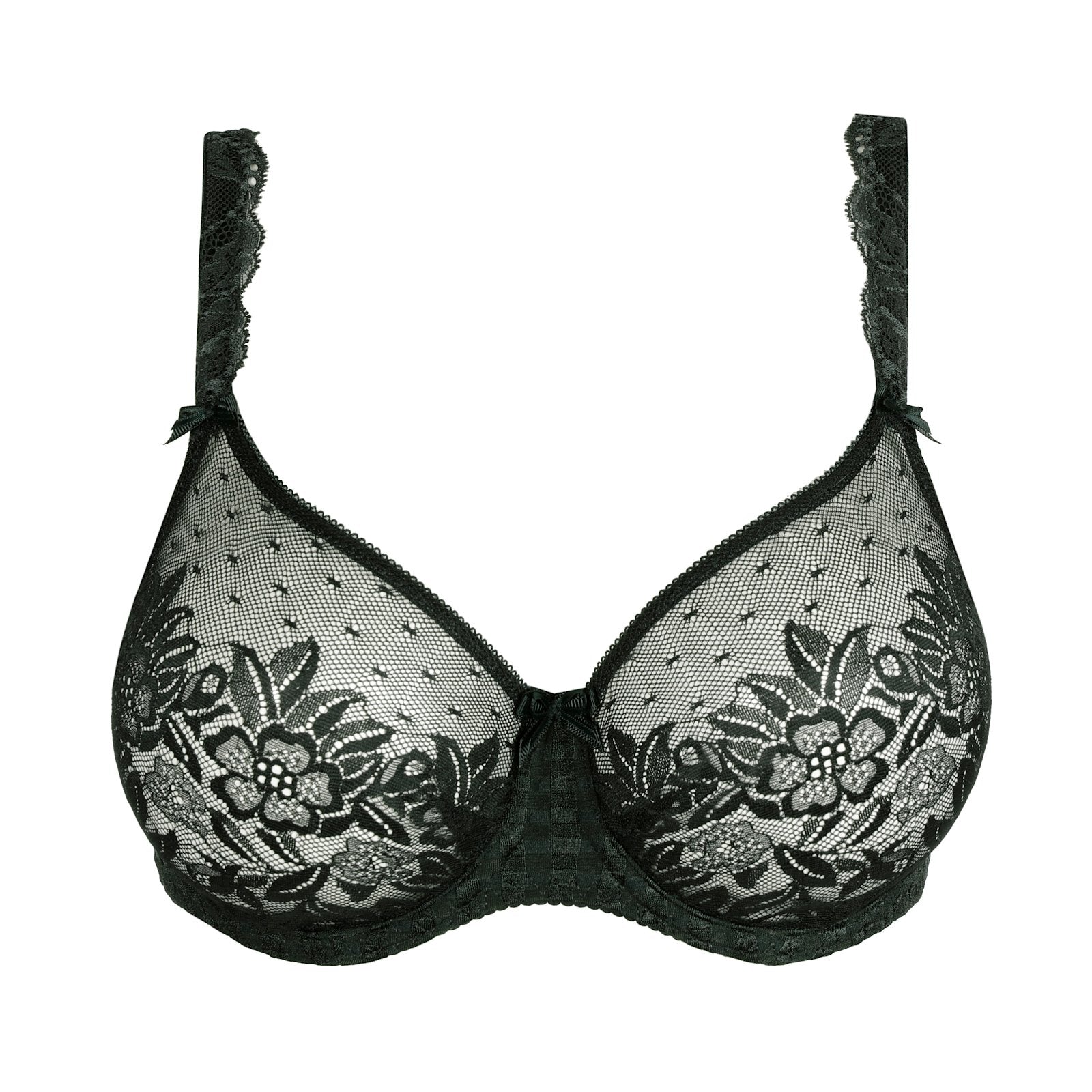 PrimaDonna Madison Padded Full Cup Bra flat lay in Deep Forest