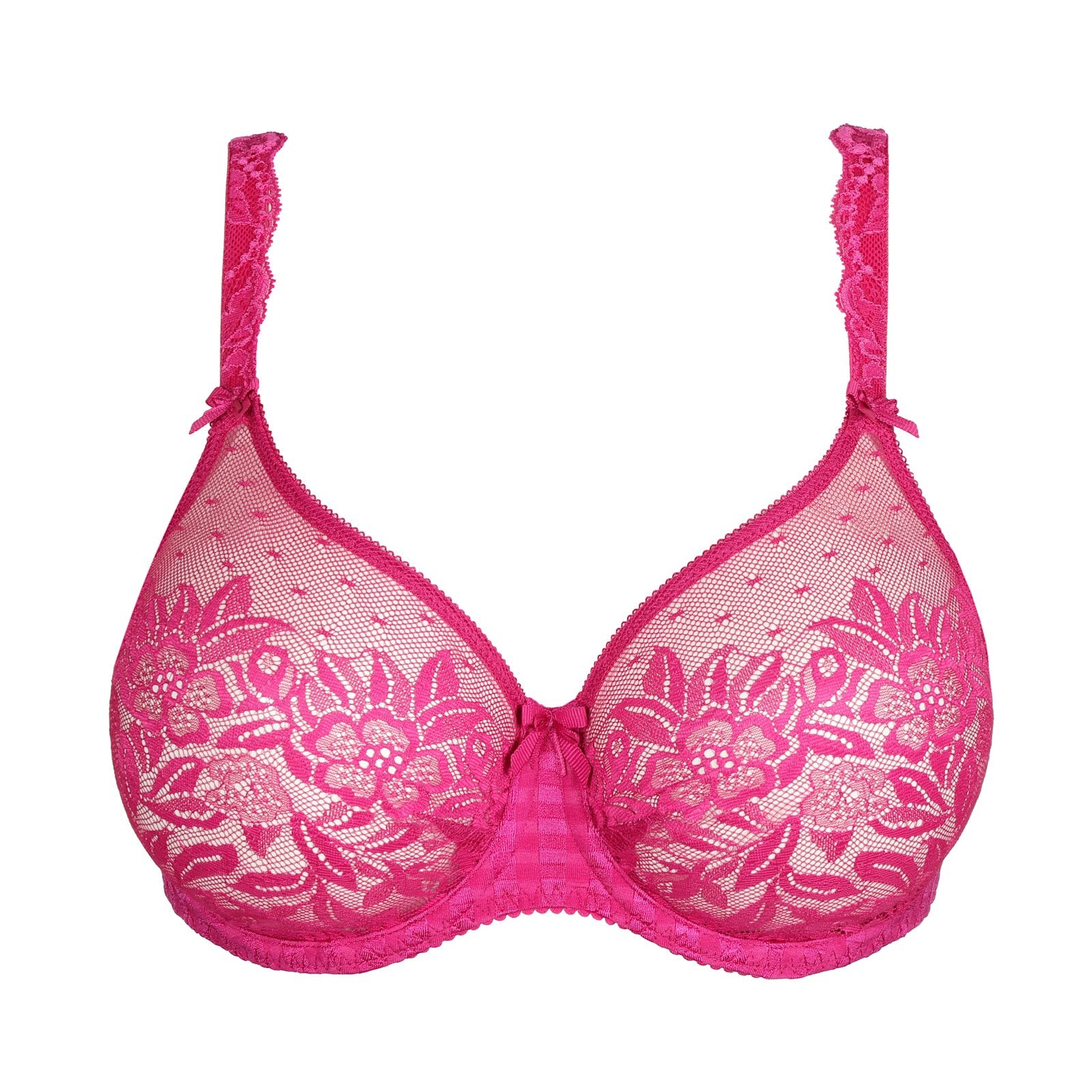 PrimaDonna Madison Padded Full Cup Bra flat lay in Fuchsia Fiesta