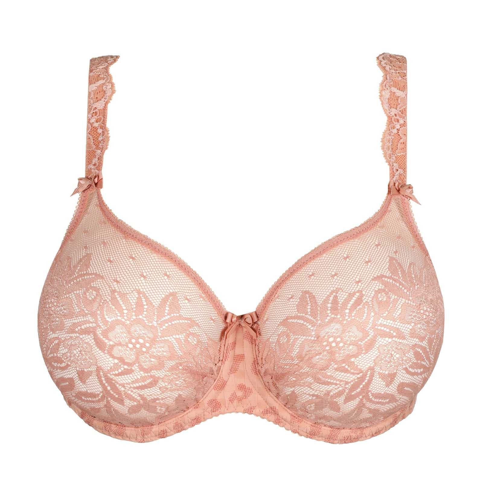 PrimaDonna Madison Padded Full Cup Bra flat lay in Sweet Dust