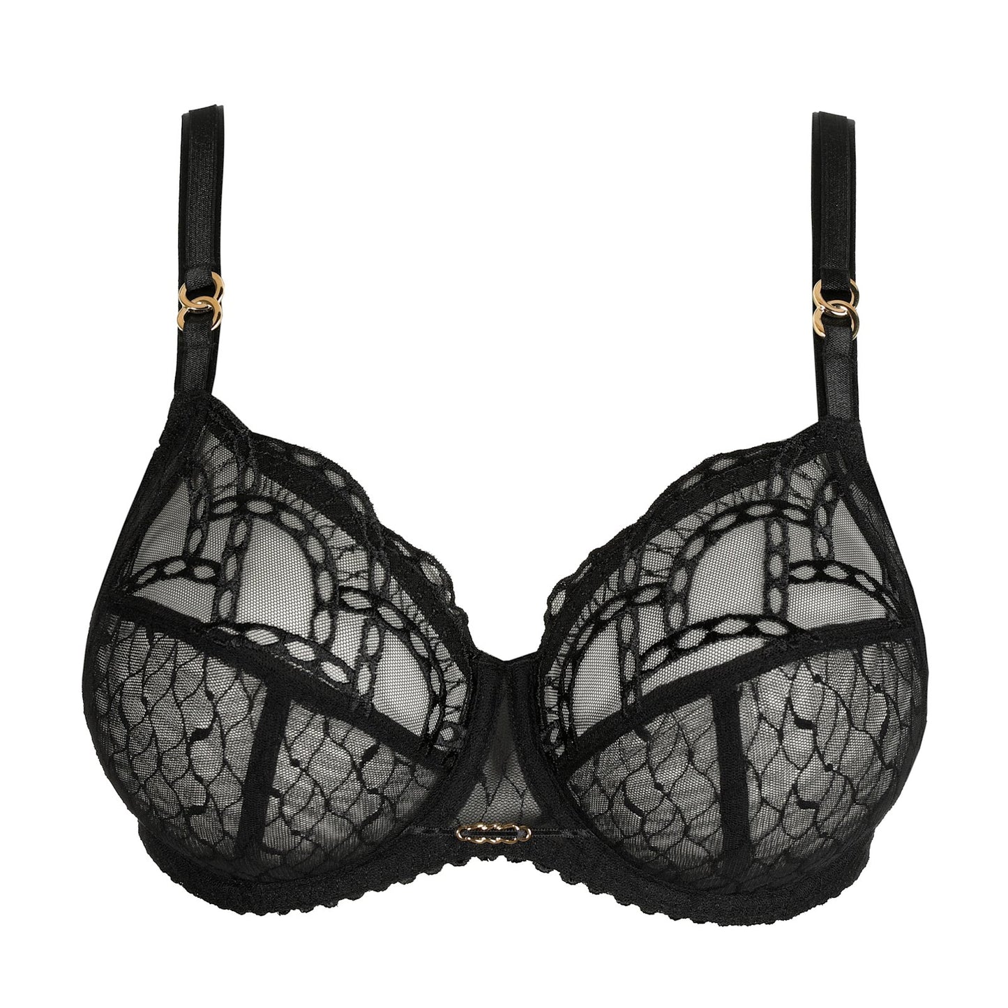 PrimaDonna Naica Full Cup Bra flat lay in Black