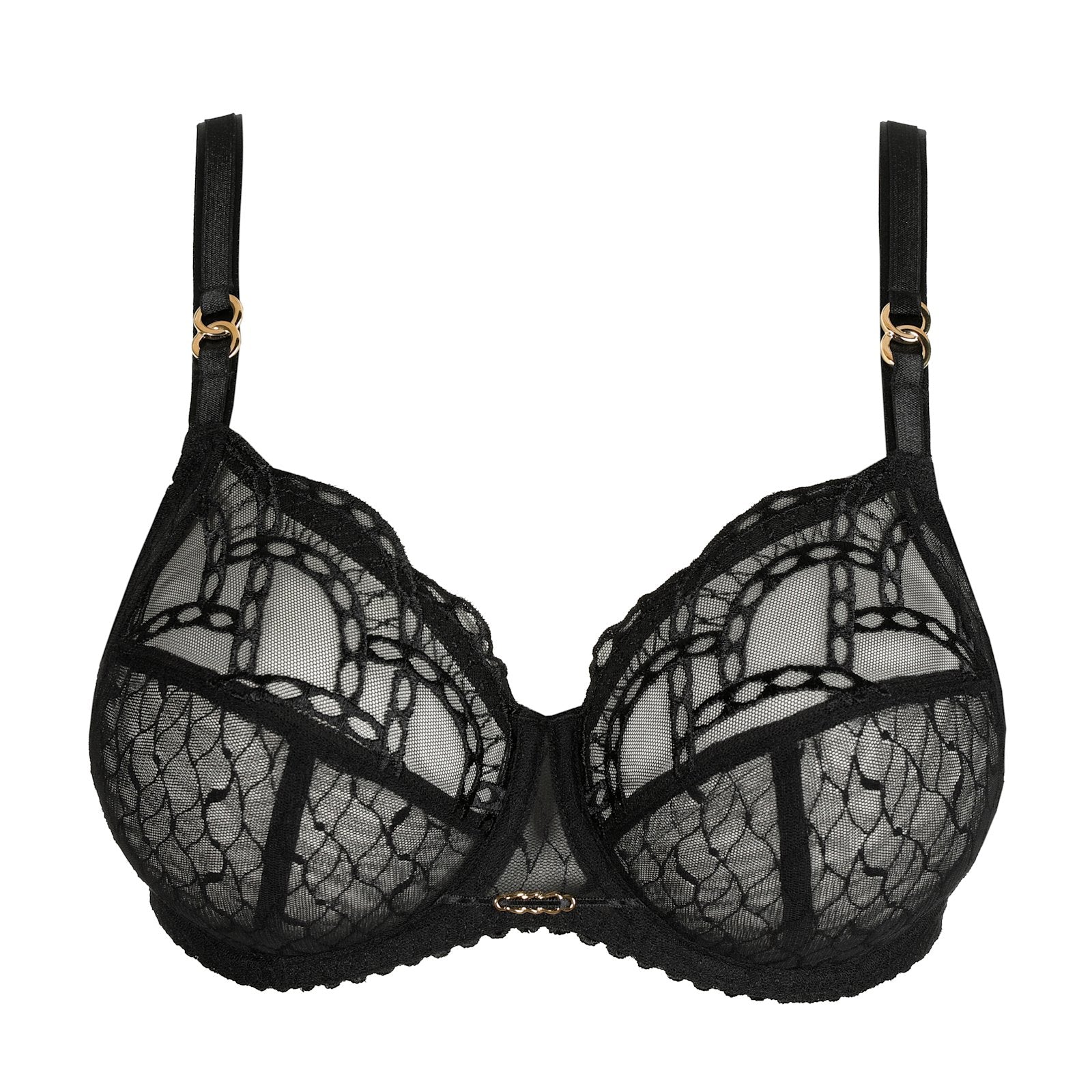 PrimaDonna Naica Full Cup Bra flat lay in Black