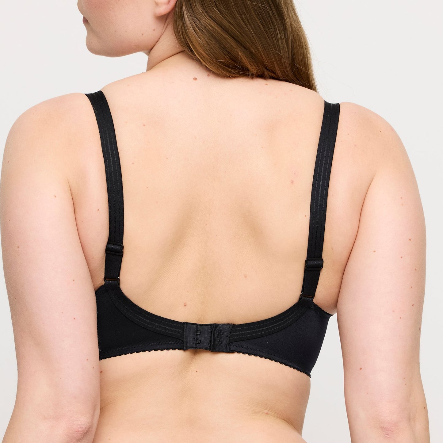 PrimaDonna Satin Padded Full Cup Bra in Black