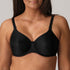 PrimaDonna Satin Padded Full Cup Bra in Black