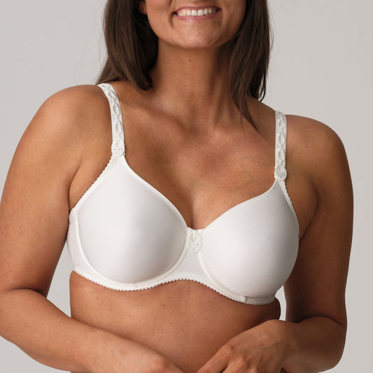PrimaDonna Satin Padded Full Cup Bra in Natural