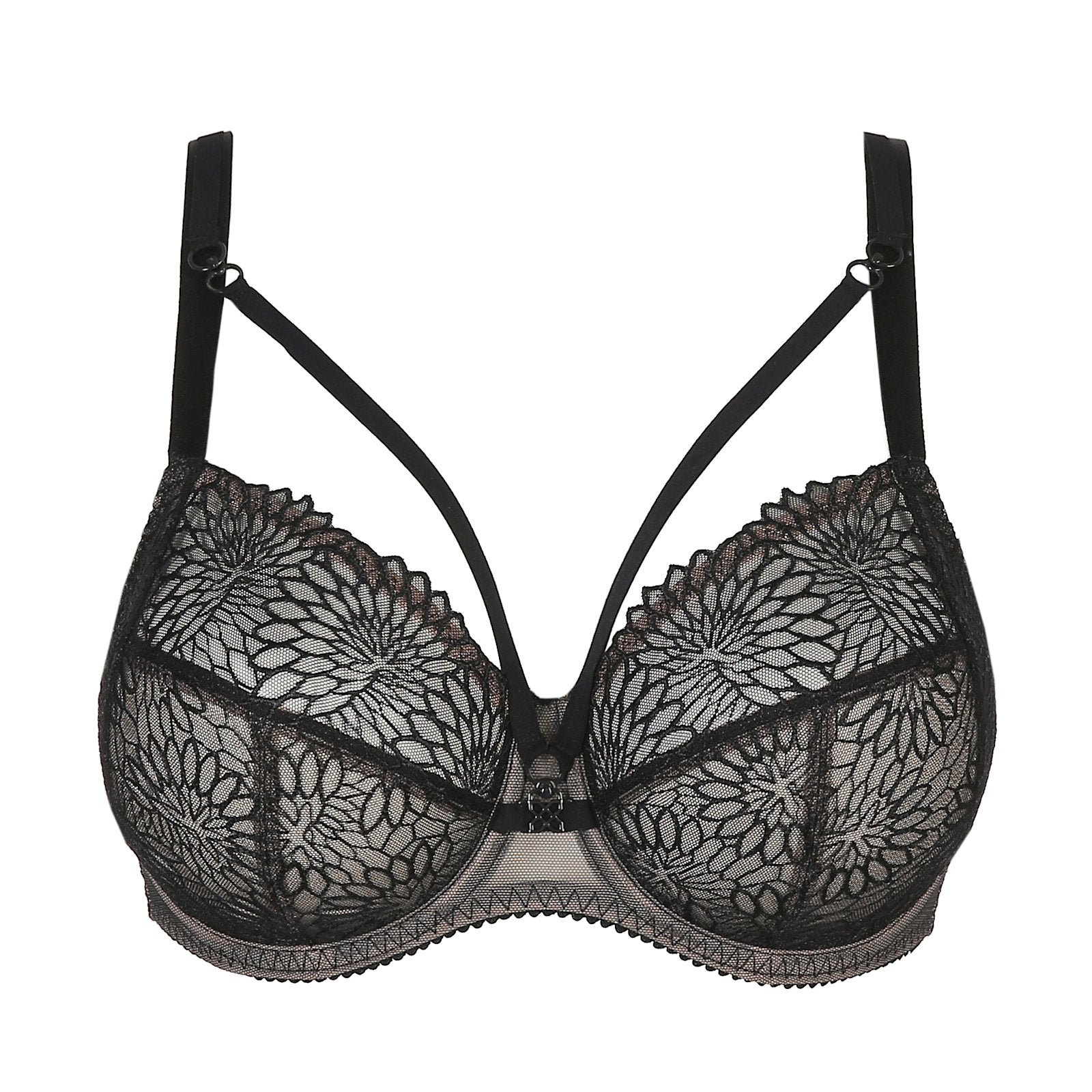 PrimaDonna Sophora Full Cup Bra flat lay in Black