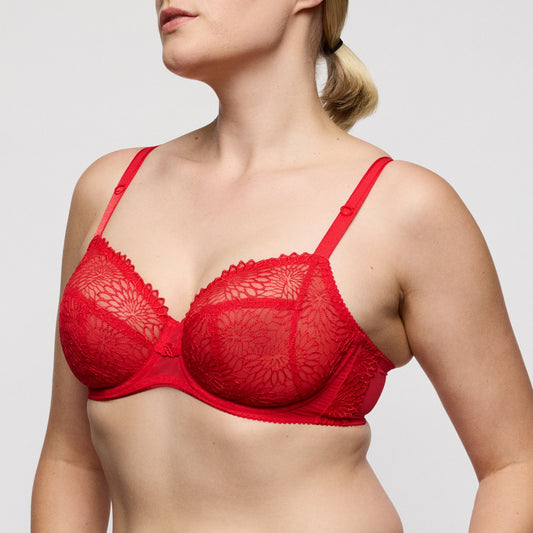 PrimaDonna Sophora Full Cup Bra in True Red