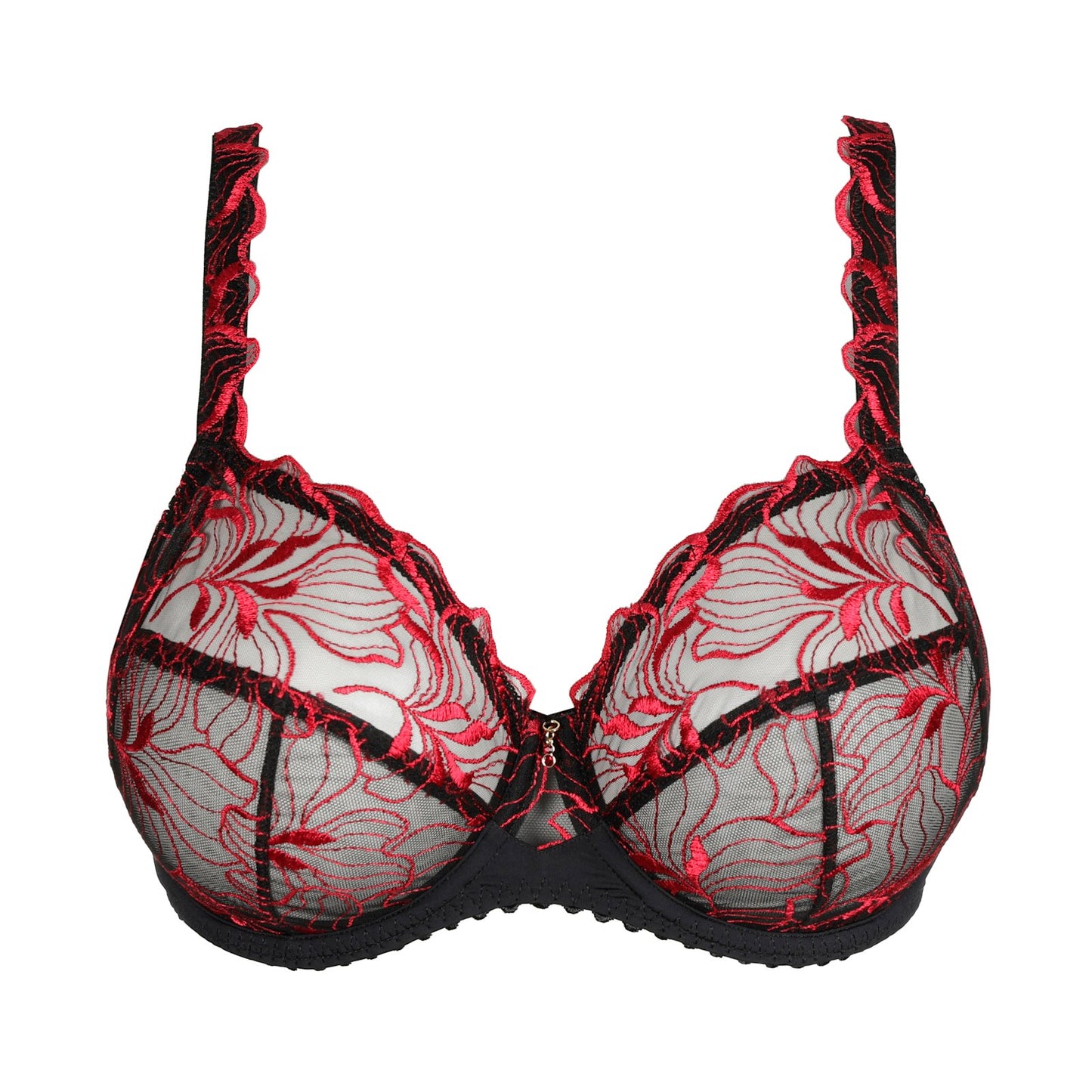 PrimaDonna Springdale Full Cup Bra flat lay in Black Rose