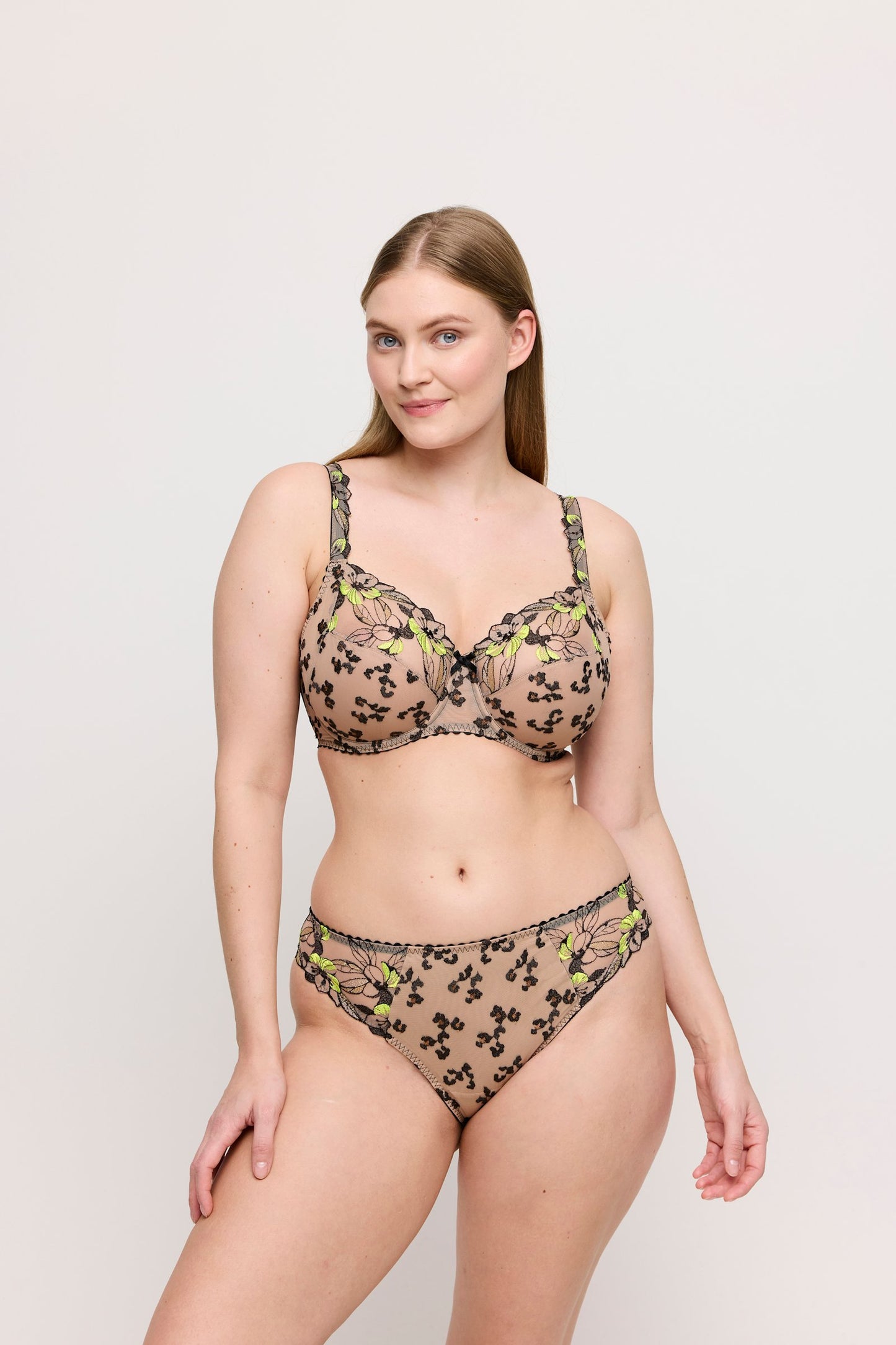 PrimaDonna Manali Rio Brief on model in Wild Bloom