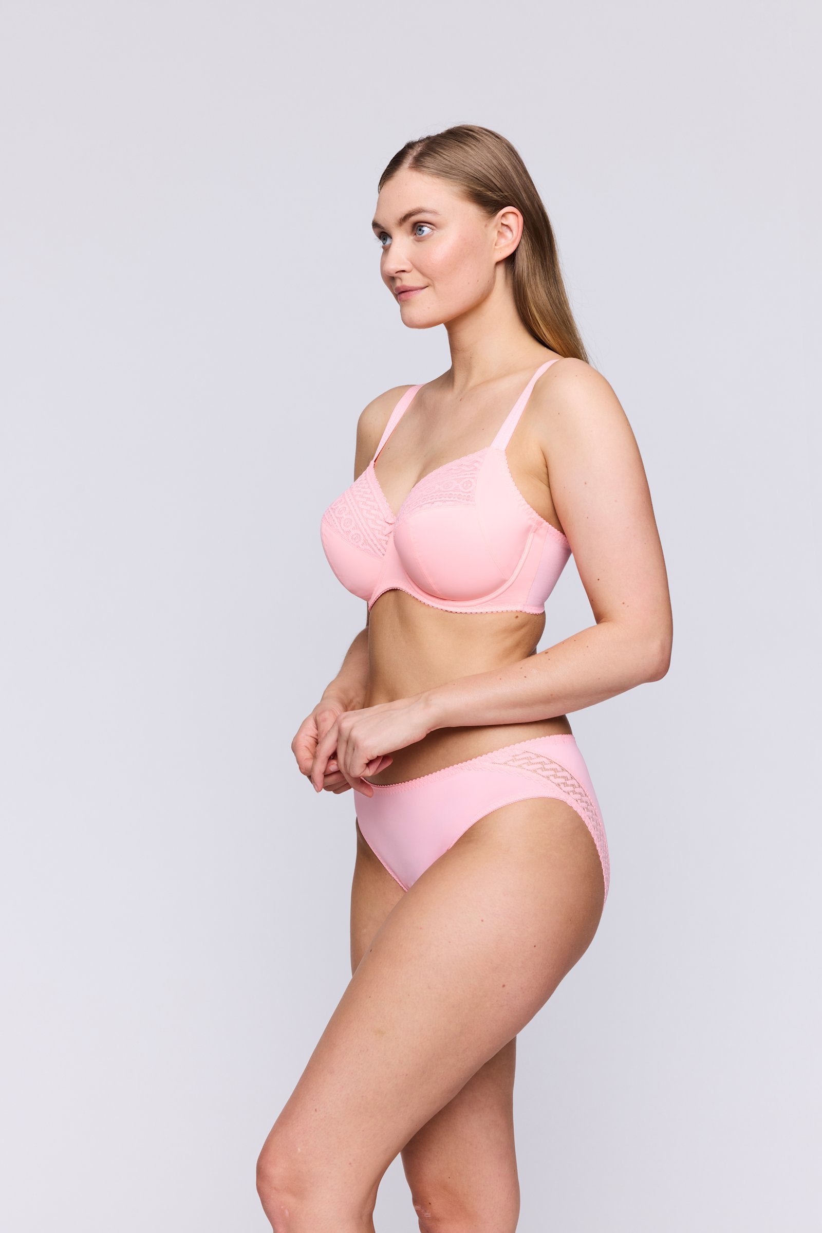 PrimaDonna Montara Rio Brief on model in Pink Parfait
