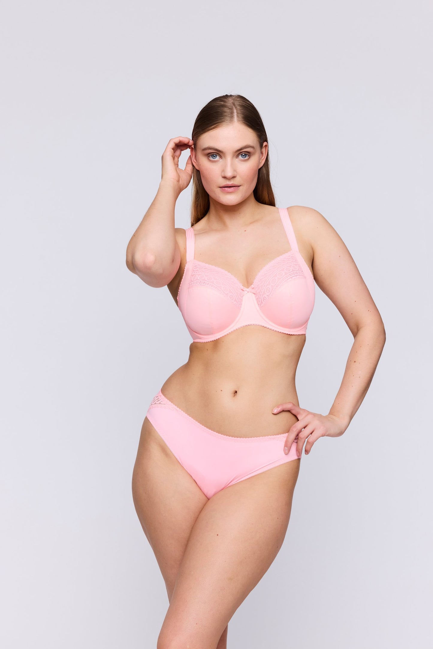 PrimaDonna Montara Rio Brief on model in Pink Parfait