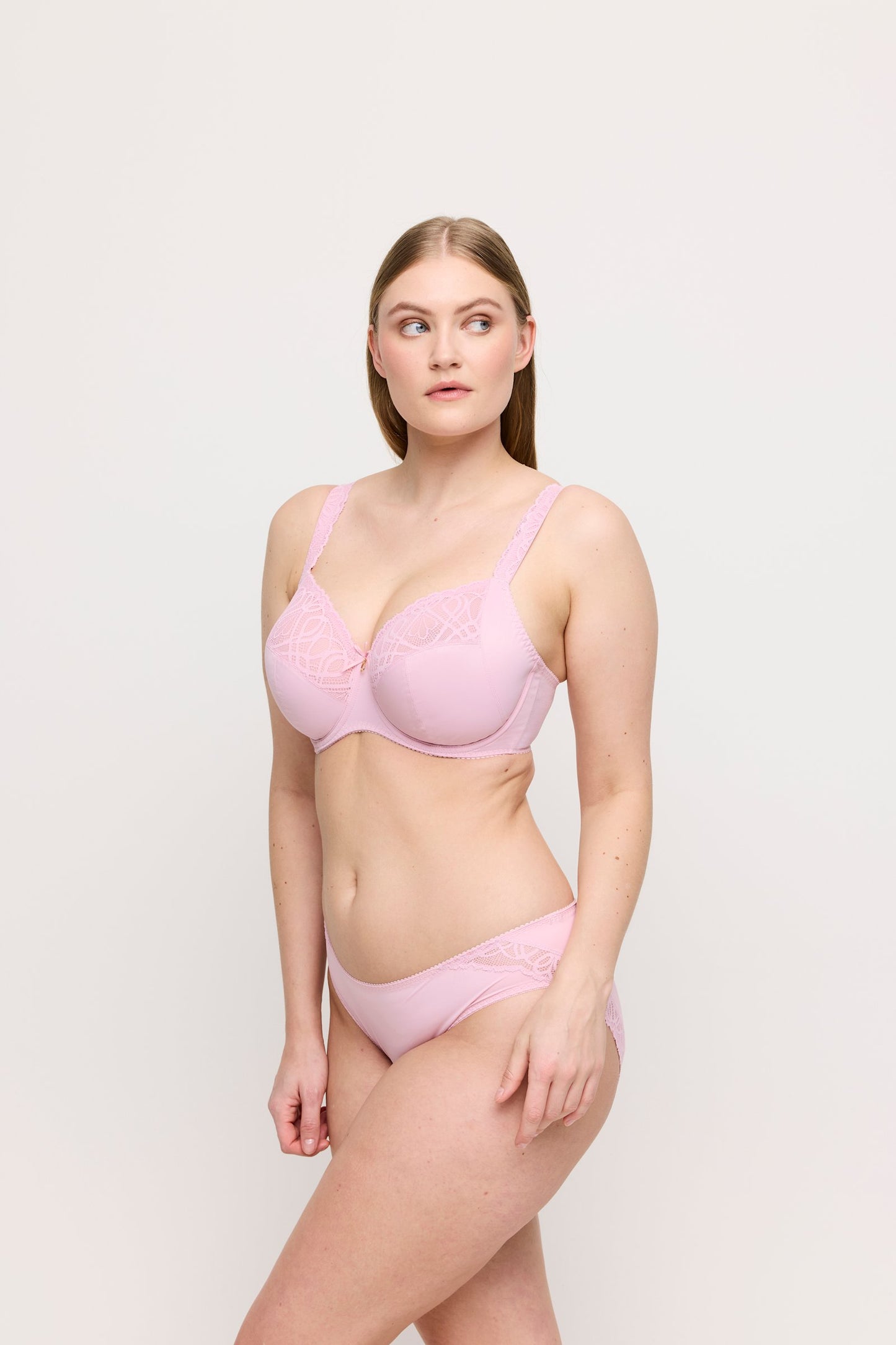 PrimaDonna Salerno Rio Brief on model in Spring Rose