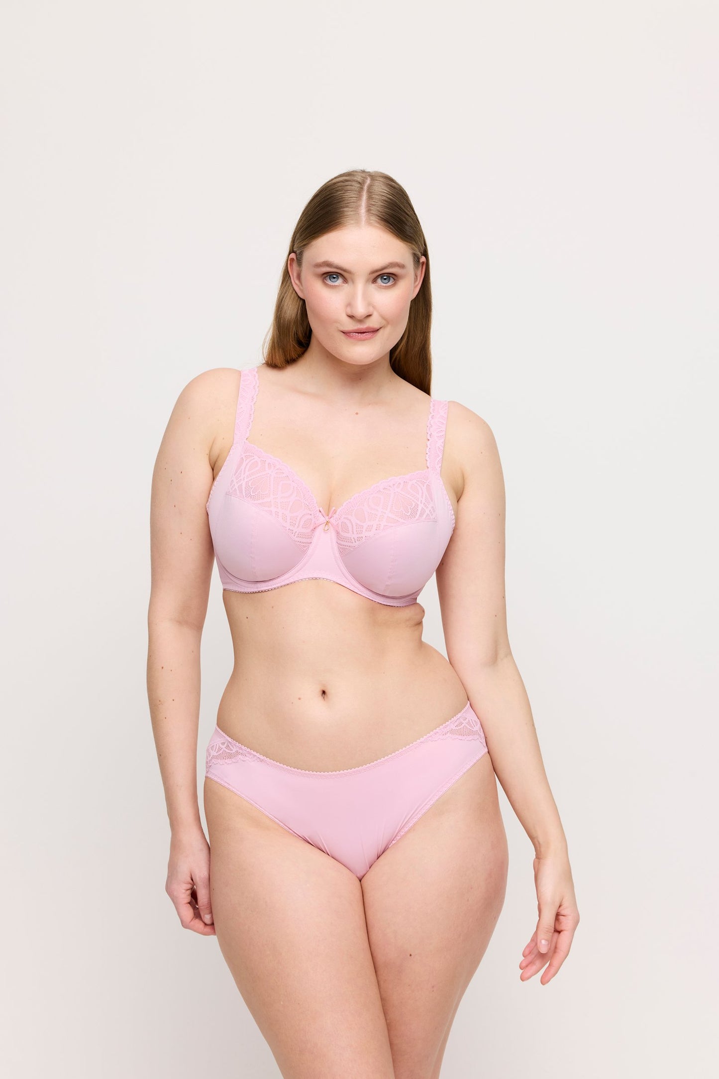 PrimaDonna Salerno Rio Brief on model in Spring Rose