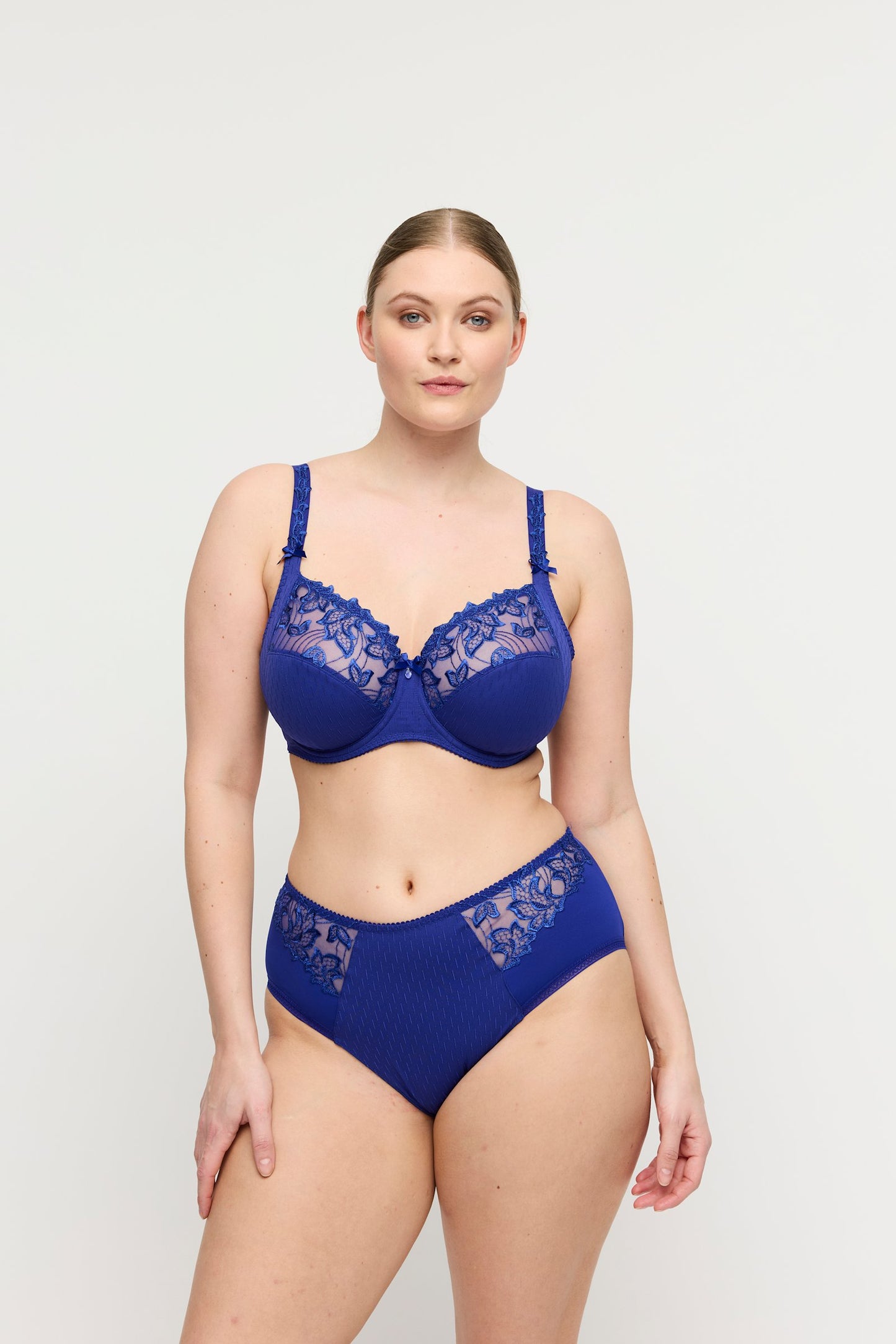 PrimaDonna Deauville Full Cup Bra on model in Iconic Blue