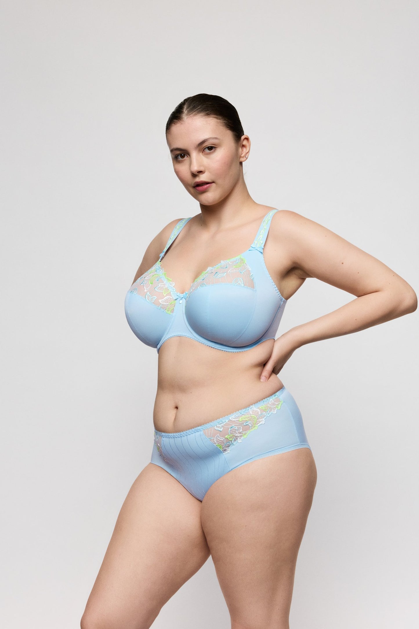 PrimaDonna Deauville Full Brief on model in Milky Blue
