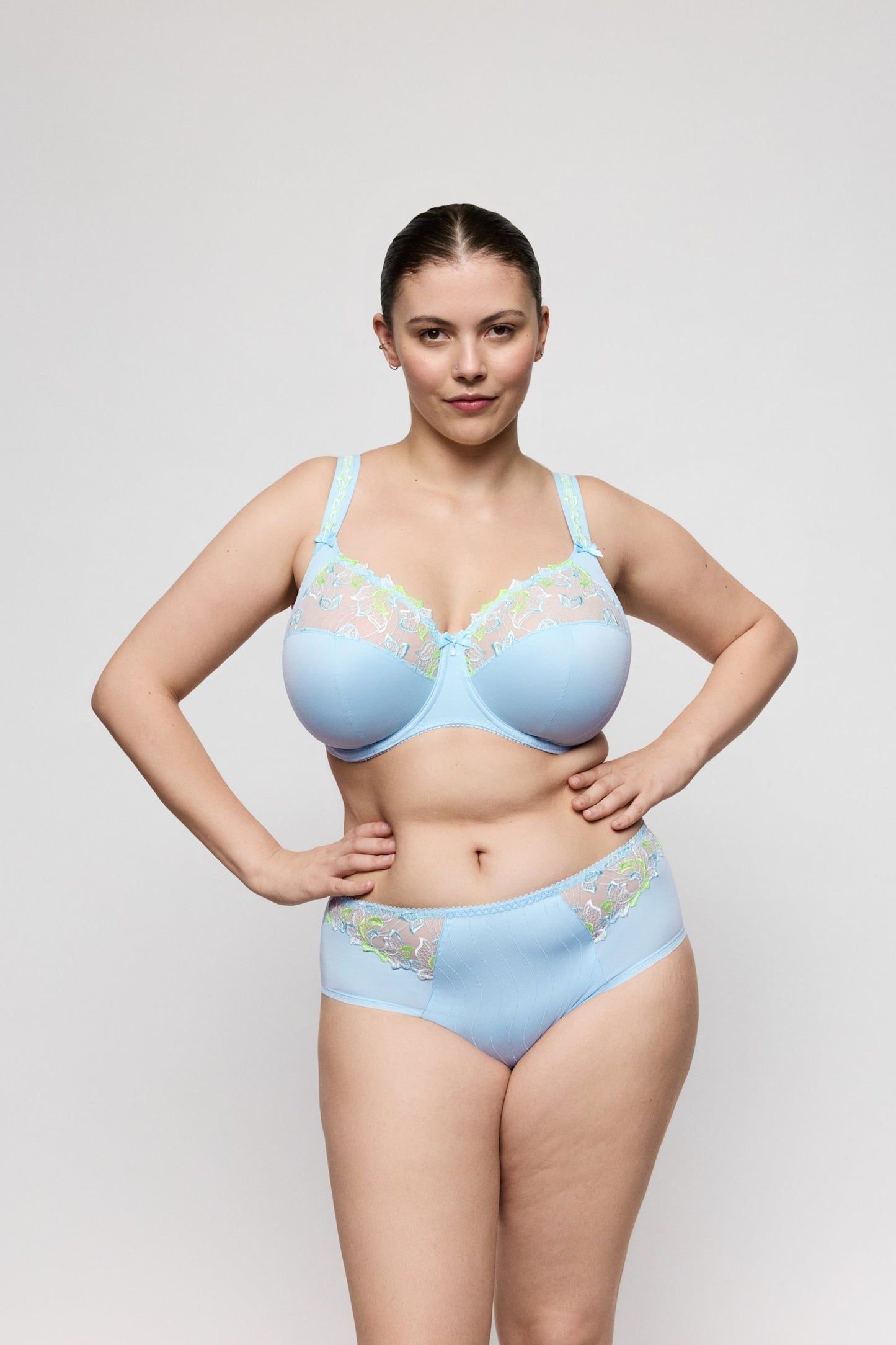 PrimaDonna Deauville Full Brief on model in Milky Blue