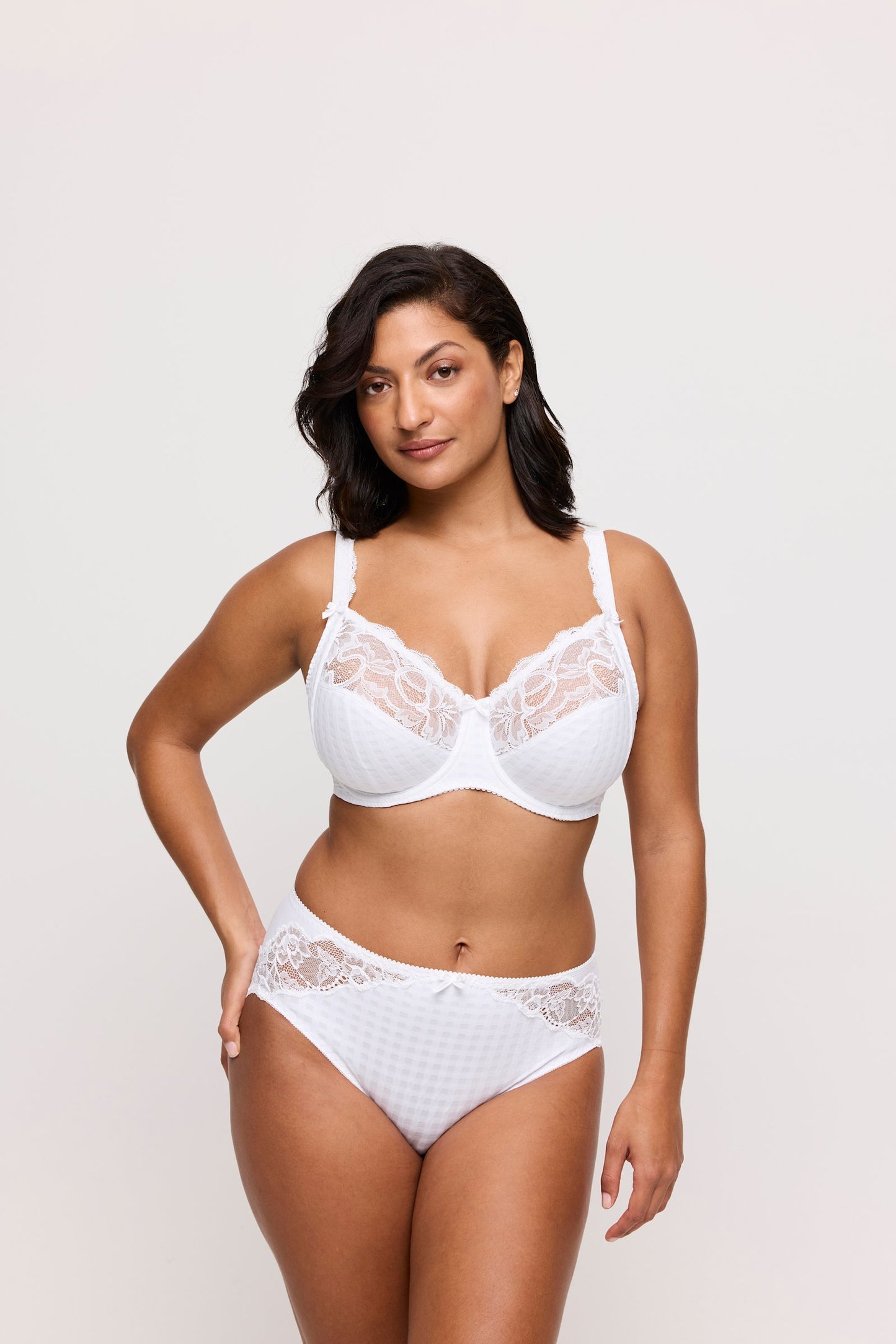PrimaDonna Madison Full Brief on model in White