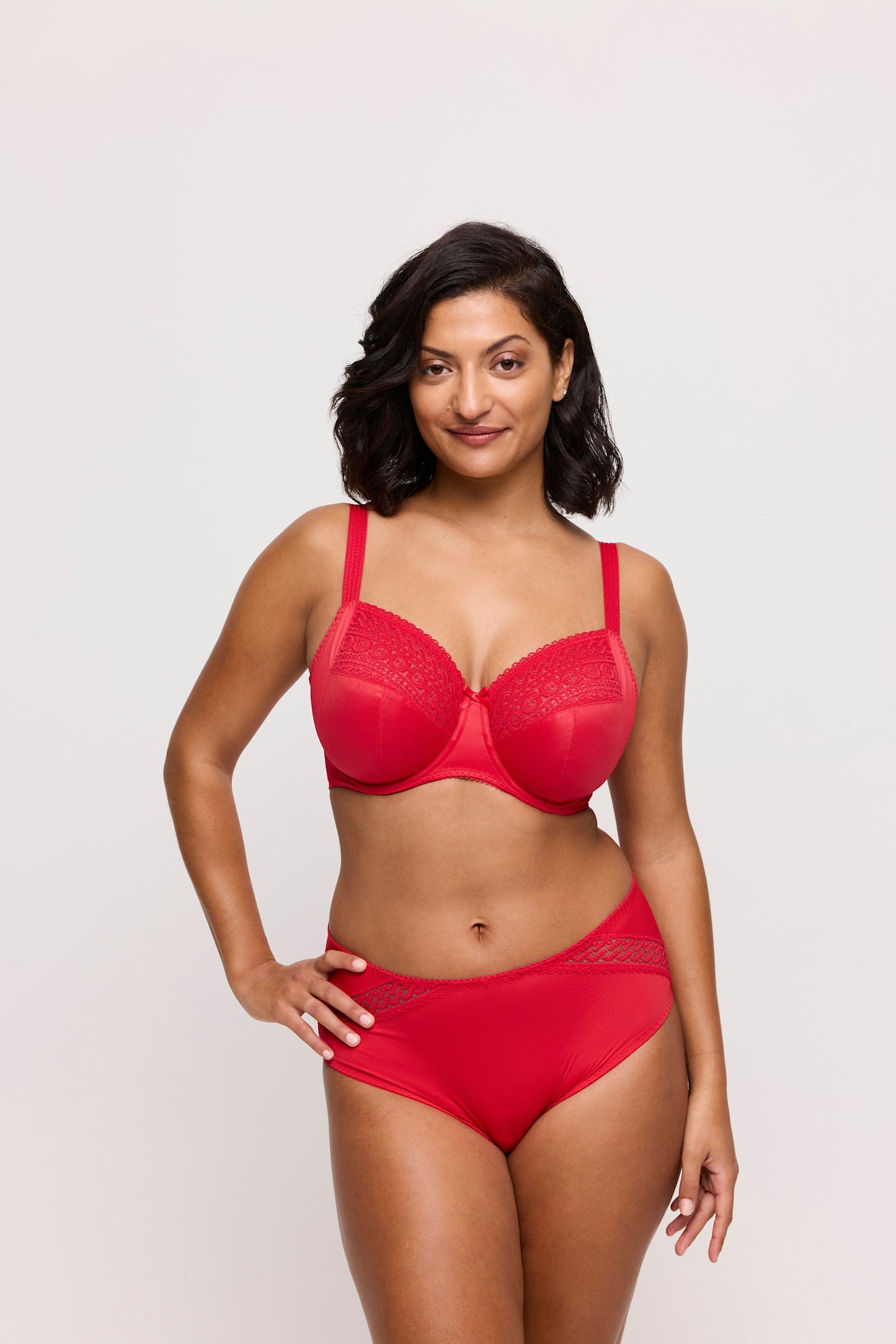 PrimaDonna Montara Full Cup Bra on model in True Red