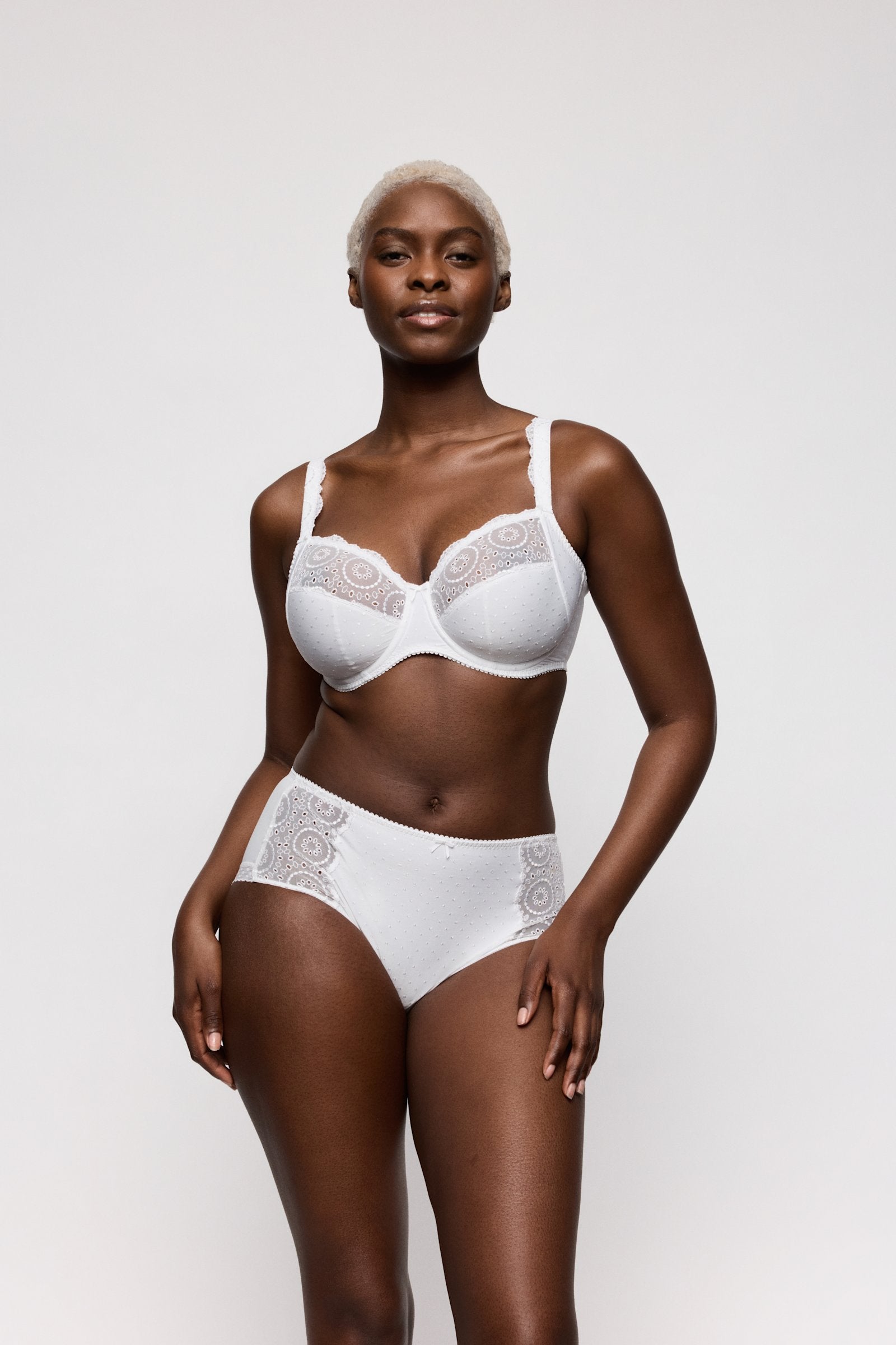 PrimaDonna Osino Full Brief on model in White