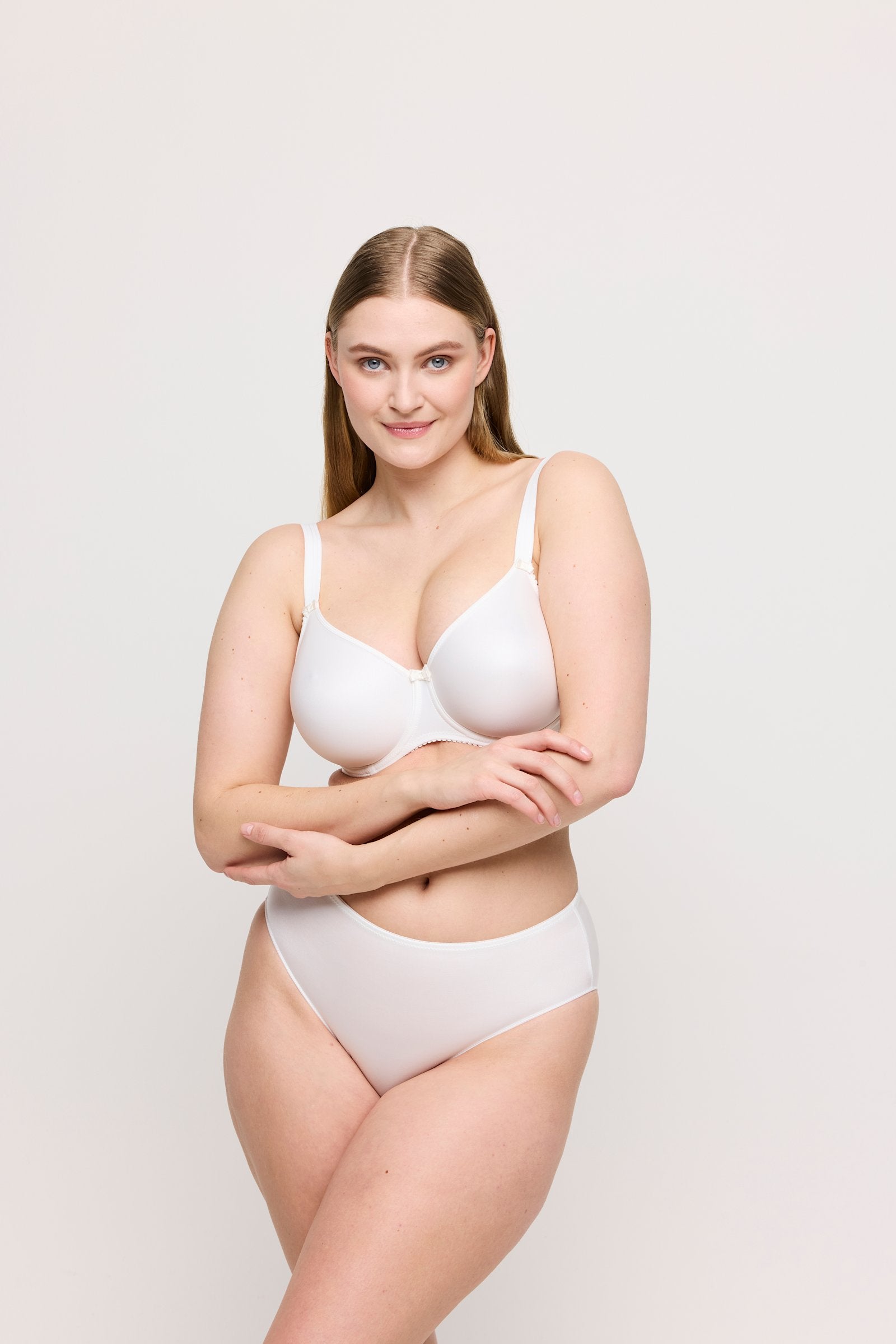 PrimaDonna Satin Full Brief on model in Natural
