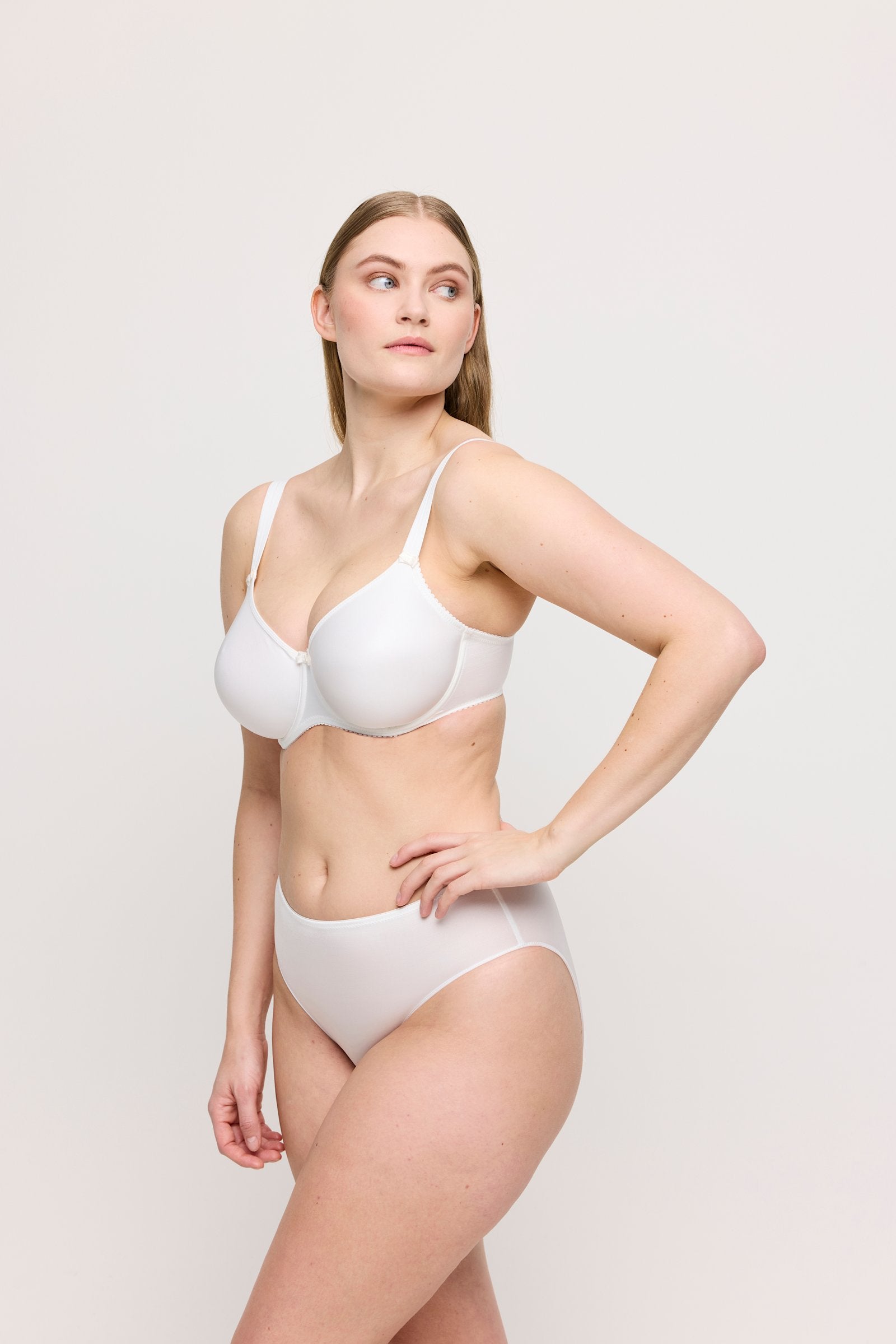 PrimaDonna Satin Full Brief on model in Natural