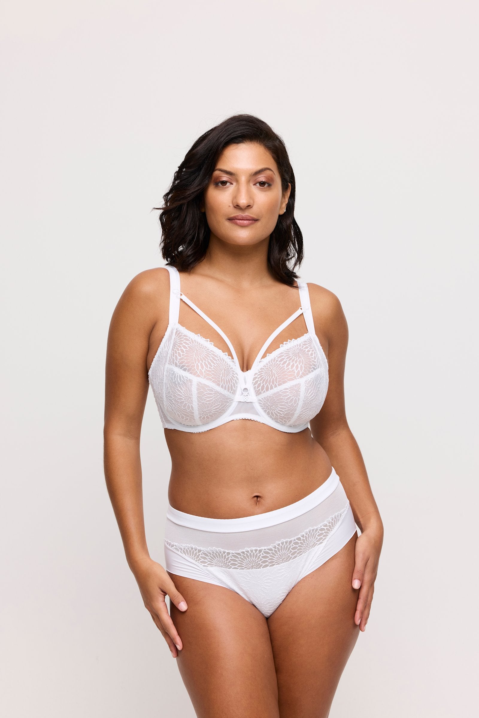 PrimaDonna Sophora Full Brief on model in White