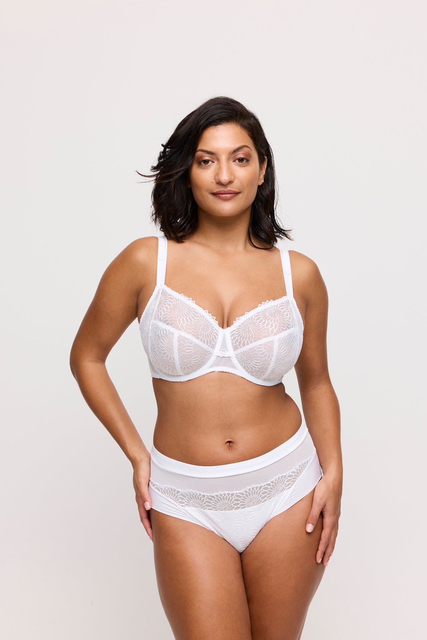 PrimaDonna Sophora Full Brief on model in White