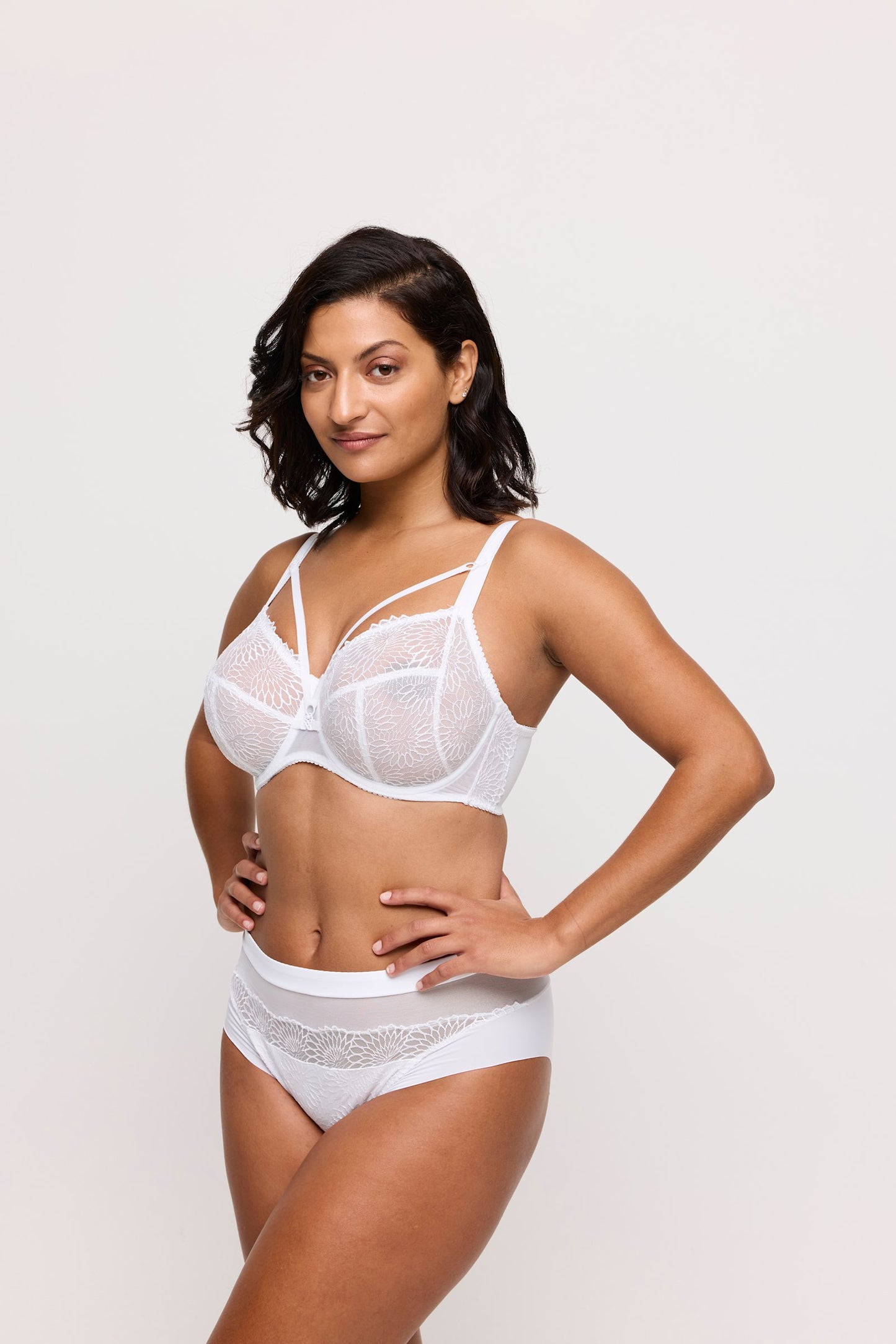 PrimaDonna Sophora Full Brief on model in White