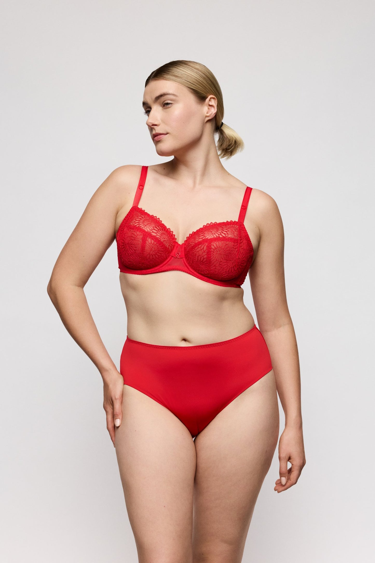 PrimaDonna Sophora Full Cup Bra on model in True Red