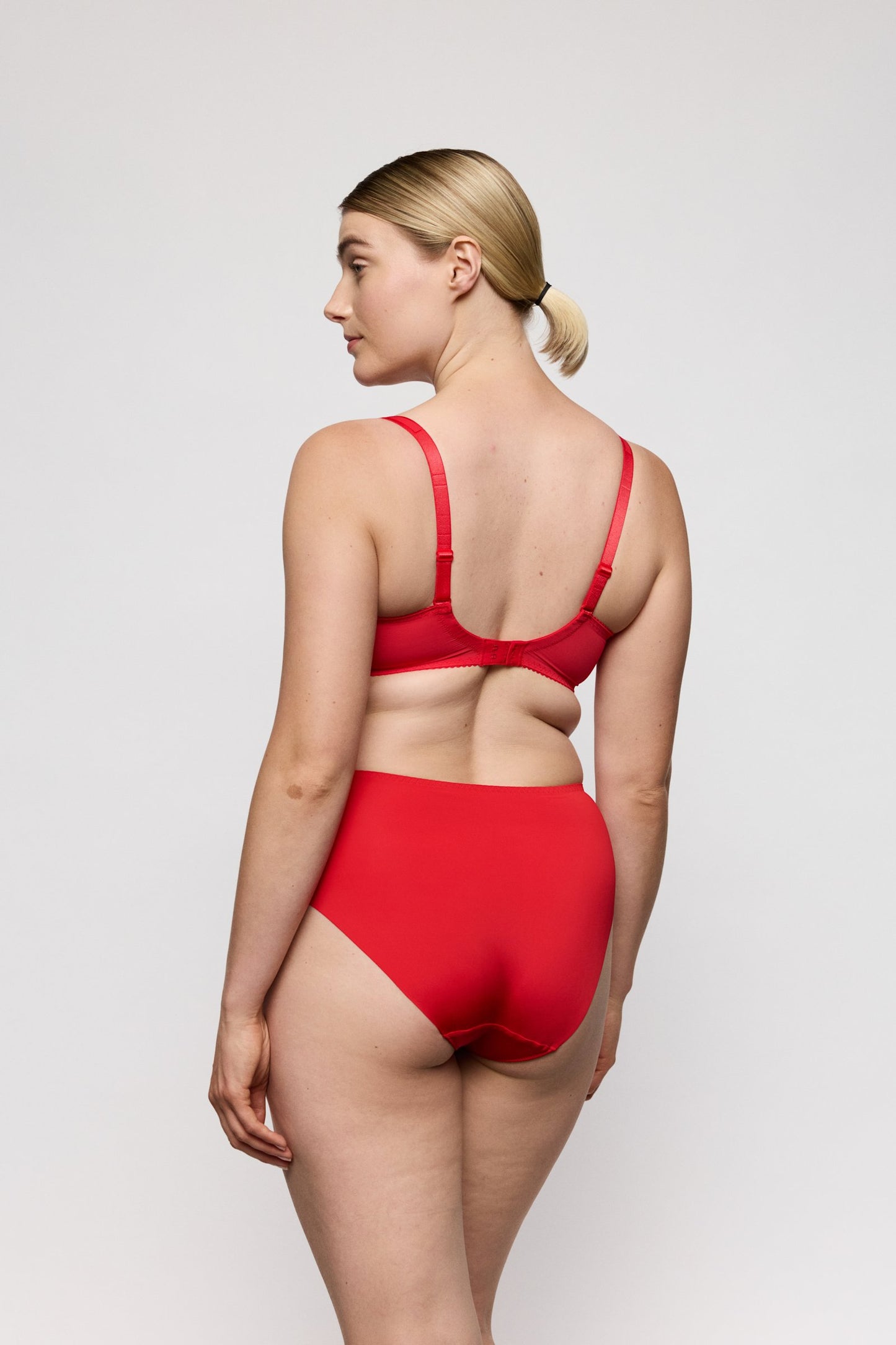 PrimaDonna Sophora Full Brief on model in True Red