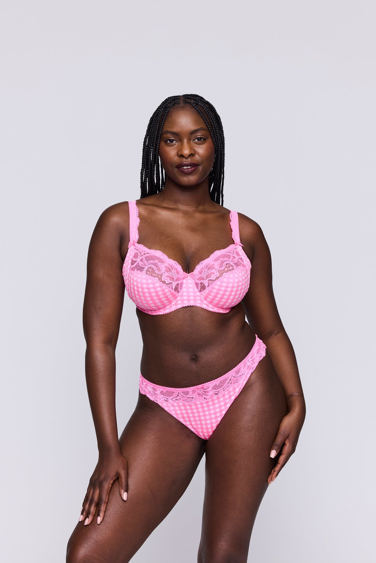 PrimaDonna Madison Thong on model in Pinkissimo