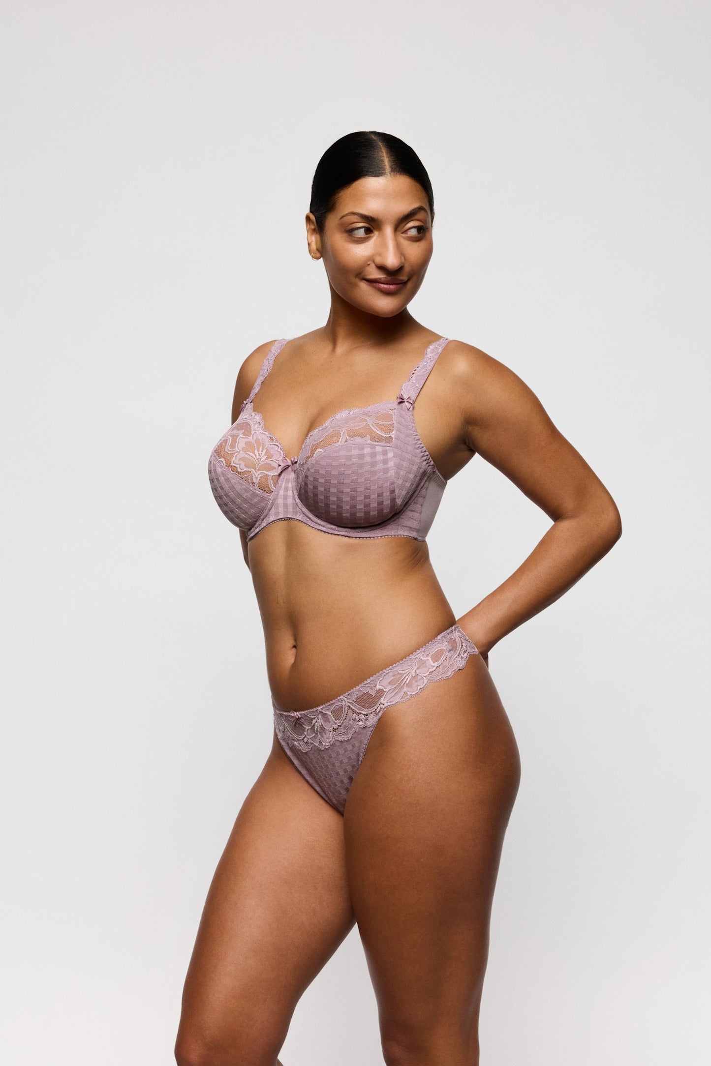 PrimaDonna Madison Thong on model in Soft Sand
