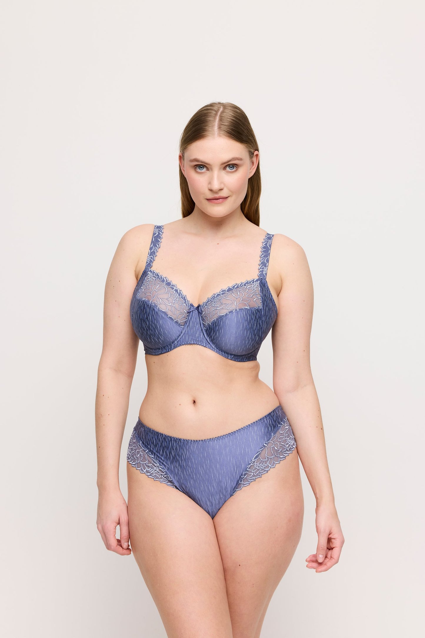 PrimaDonna Monterrey Full Cup Bra on model in Nightshadow Blue