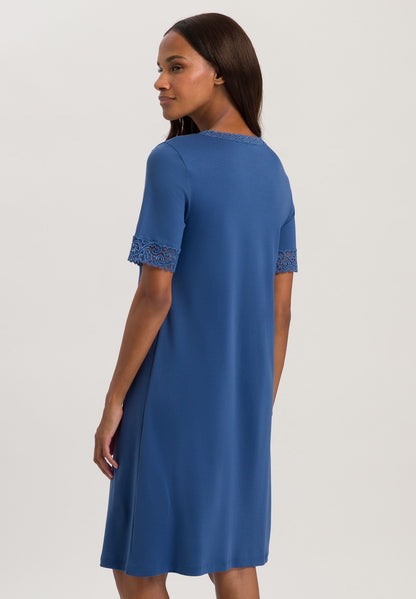 Hanro Basic Moments Nw Moments Nw S/Slv Nightdress 100 Cm (077040) White