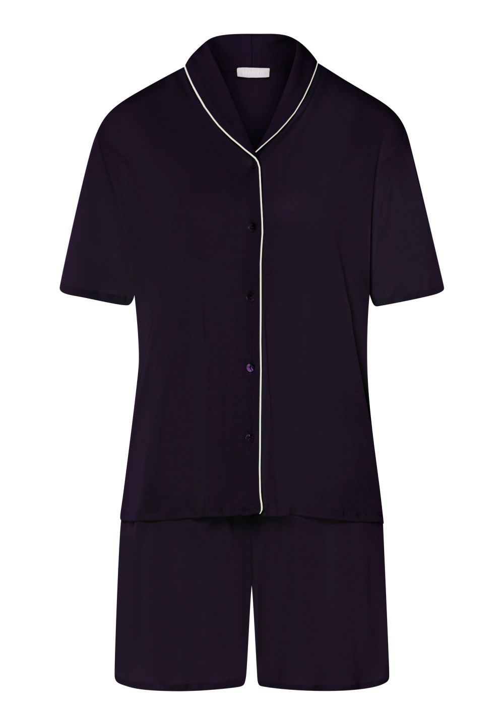 Hanro Basic Natural Comfort Natural Comfort S/Slv Pajama (077977) Deep Navy