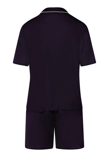 Hanro Basic Natural Comfort Natural Comfort S/Slv Pajama (077977) Deep Navy