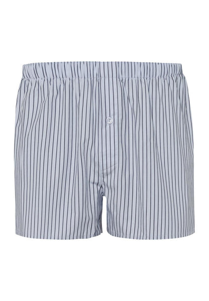Hanro Basic Fancy Woven Fancy Woven Boxers (074013) Light Grey Stripe