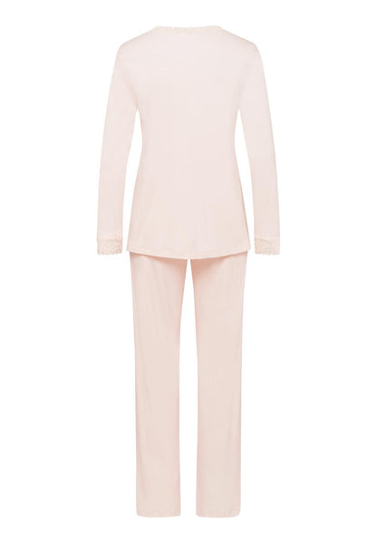 Hanro Basic Moments Nw Moments Nw L/Slv Pajama (077041) Crystal Pink