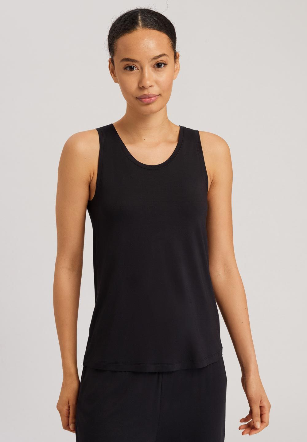 Hanro Basic Yoga Yoga Top (078794) Black Beauty
