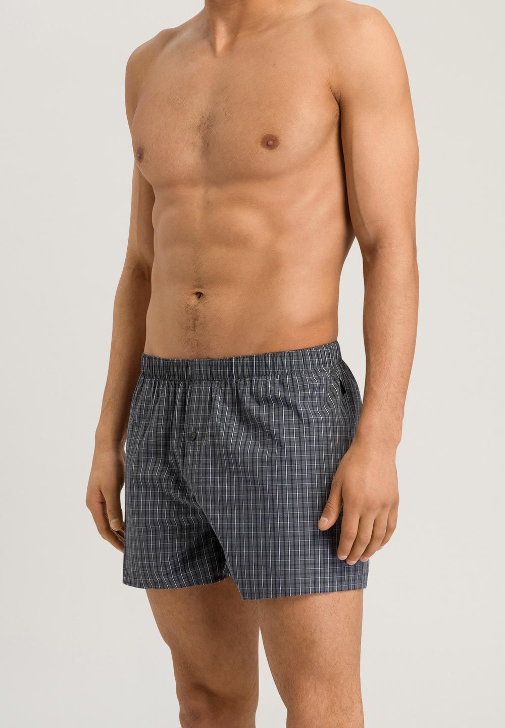 Hanro Basic Fancy Woven Fancy Woven Boxers (074013) Casual Check