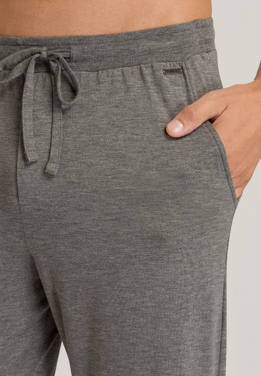 Hanro Basic Casuals Long Pants (075040) Stone Melange