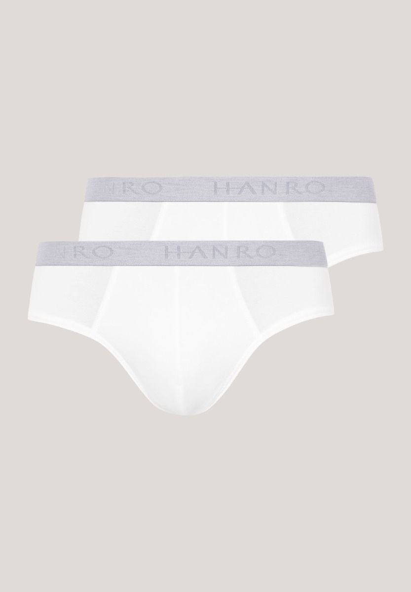 Hanro Basic Cotton Essentials Cotton Essentials Briefs 2Pack (073075) White