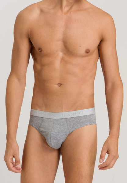 Hanro Basic Cotton Essentials Cotton Essentials Briefs 2Pack (073075) Light Melange