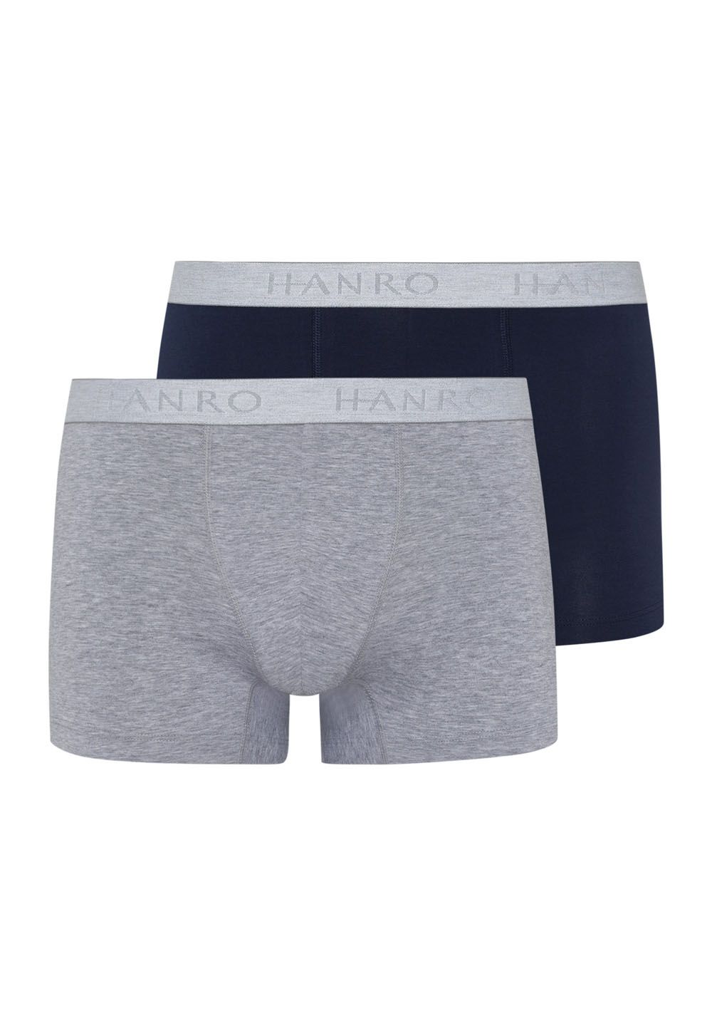 Hanro Basic Cotton Essentials Cotton Essentials Pants 2Pack (073078) Light Melange/Deep Navy