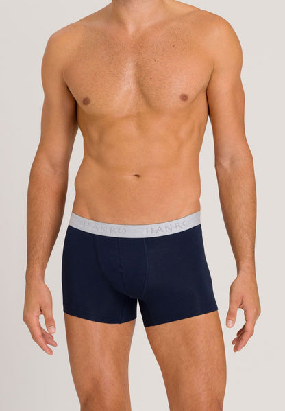 Hanro Basic Cotton Essentials Cotton Essentials Pants 2Pack (073078) Light Melange/Deep Navy