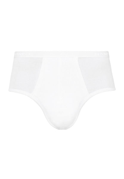 Hanro Basic Cotton Pure Cotton Pure Briefs With Fly (073630) White