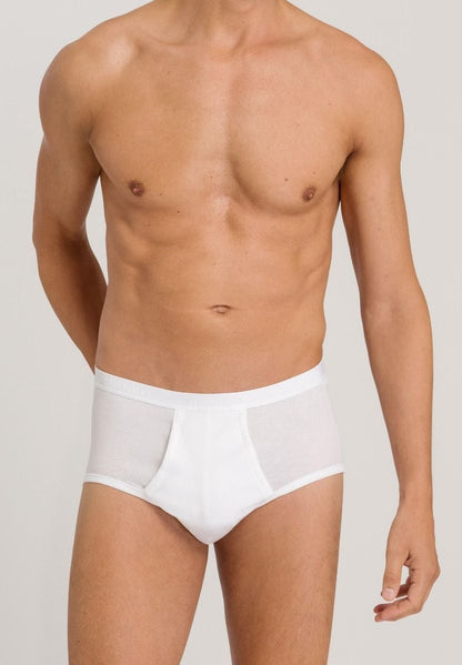 Hanro Basic Cotton Pure Cotton Pure Briefs With Fly (073630) White