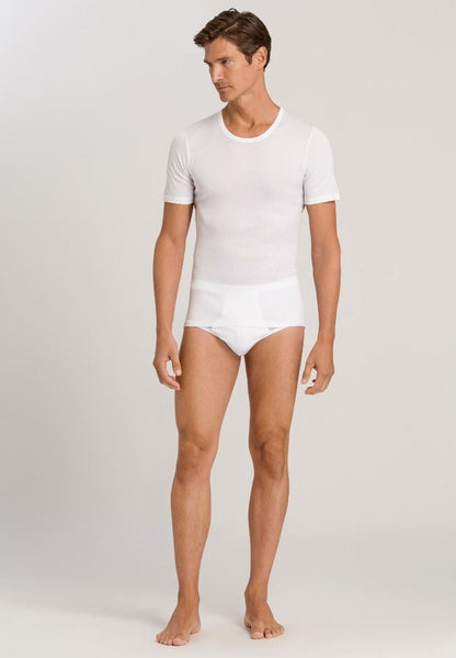 Hanro Basic Cotton Pure Cotton Pure Briefs With Fly (073630) White
